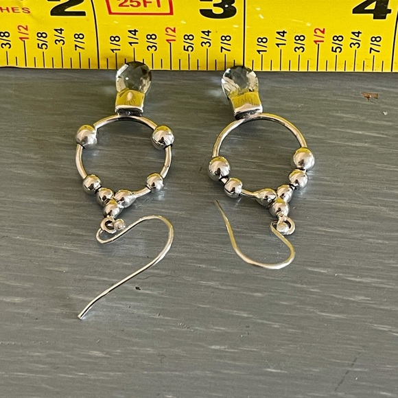 🌟 Blue Topaz Sterling Silver Earrings - Picture 8 of 8